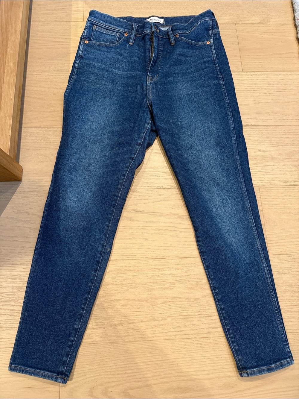 Madewell Women's 10” Skinny Jeans in Deep Indigo Blue